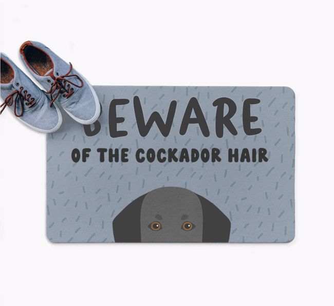 Beware Of The Hair: Personalized {breedFullName} Doormat