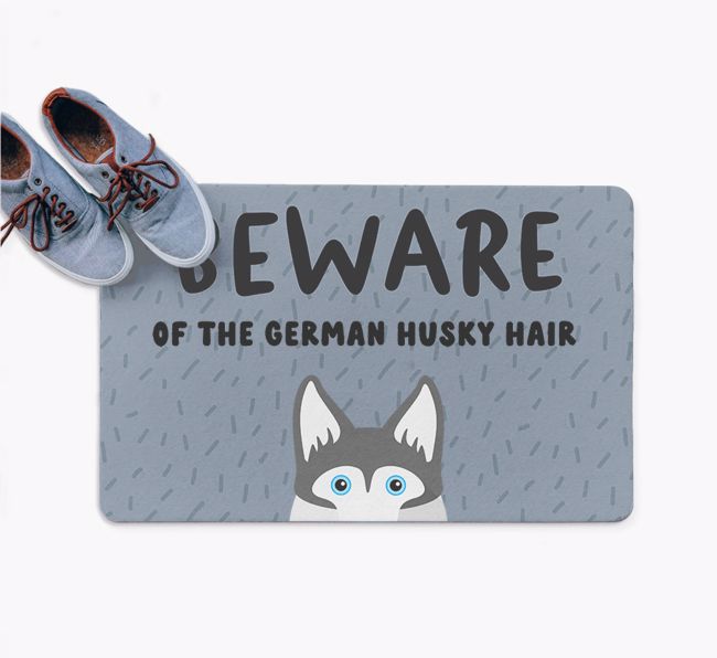 Beware Of The Hair: Personalized {breedFullName} Doormat