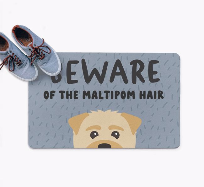 Beware Of The Hair: Personalized {breedFullName} Doormat