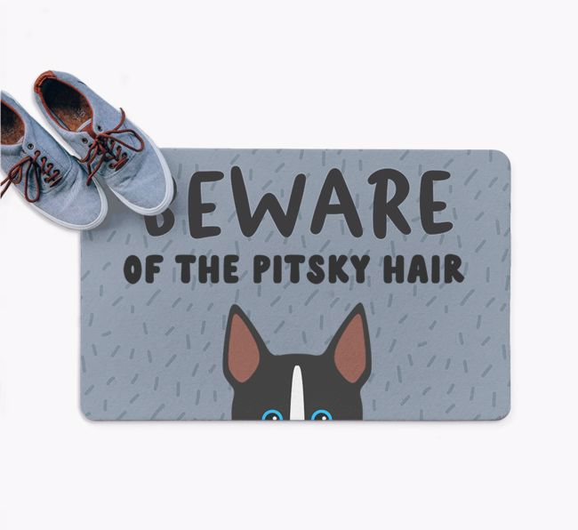 Beware Of The Hair: Personalized {breedFullName} Doormat