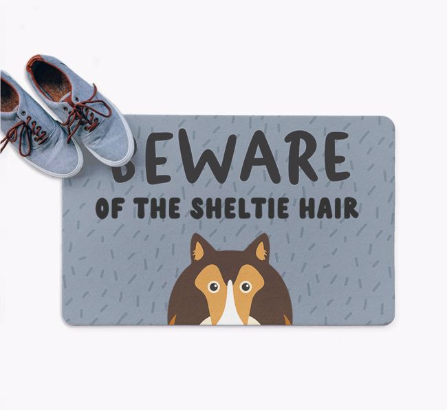 Beware Of The Hair: Personalized {breedFullName} Doormat