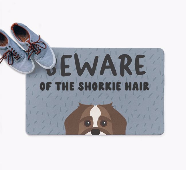 Beware Of The Hair: Personalized {breedFullName} Doormat