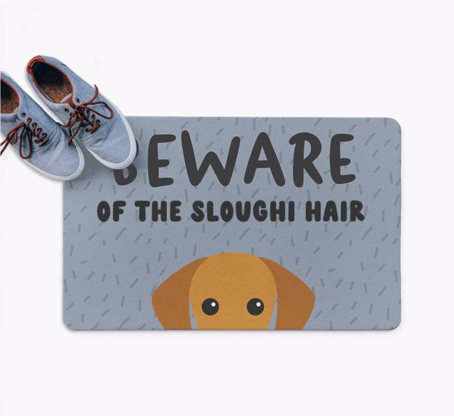 Beware Of The Hair: Personalized {breedFullName} Doormat