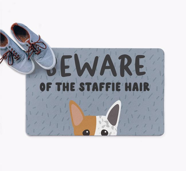 Beware Of The Hair: Personalized {breedFullName} Doormat