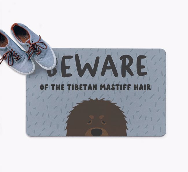 Beware Of The Hair: Personalized {breedFullName} Doormat