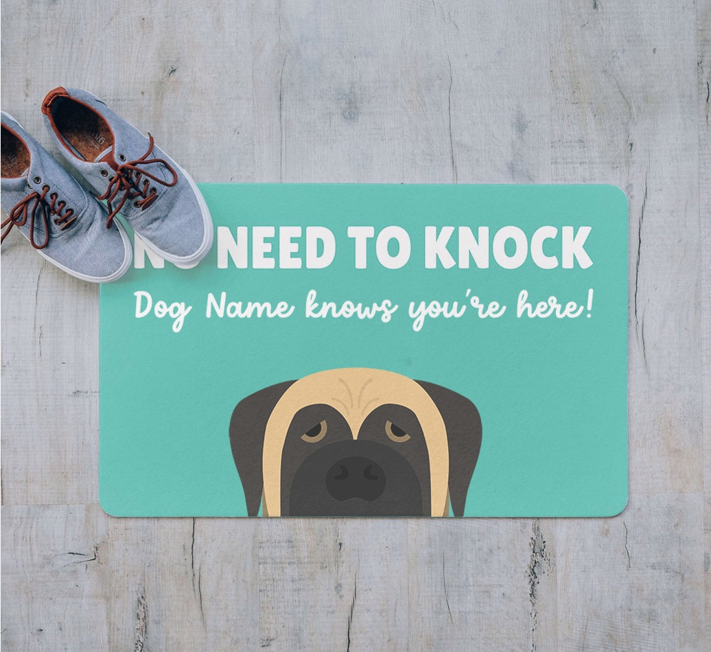 No Need To Knock: Personalised {breedFullName} Door Mat