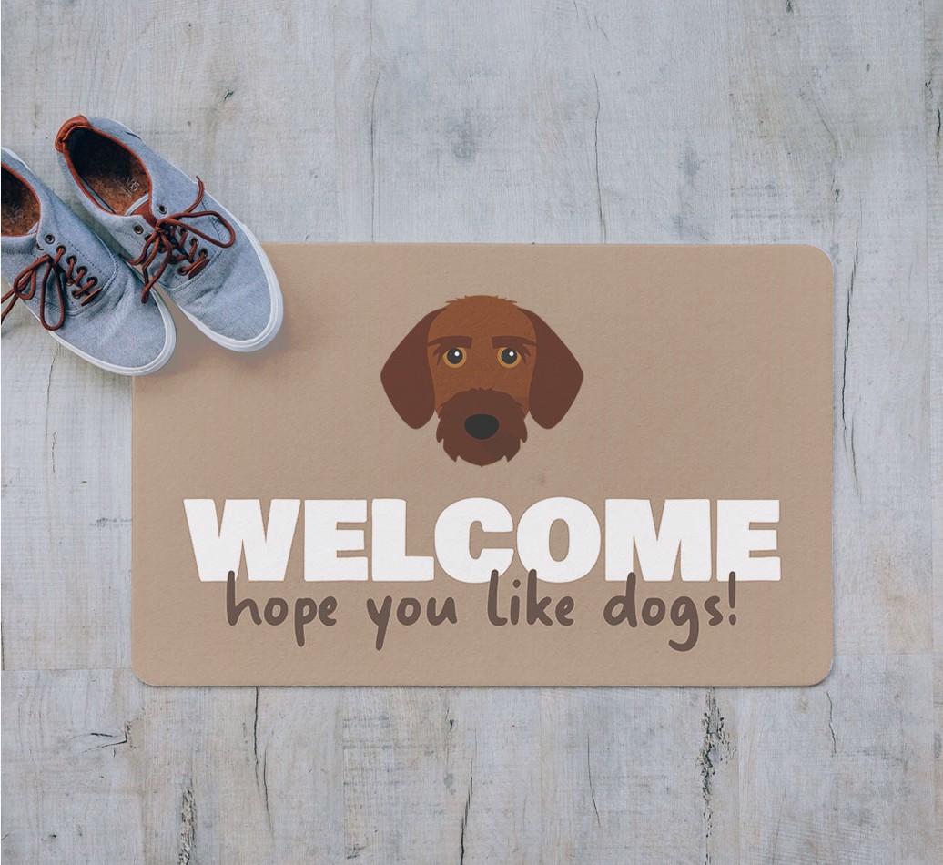Welcome Hope You Like Dogs: Personalised {breedFullName} Door Mat