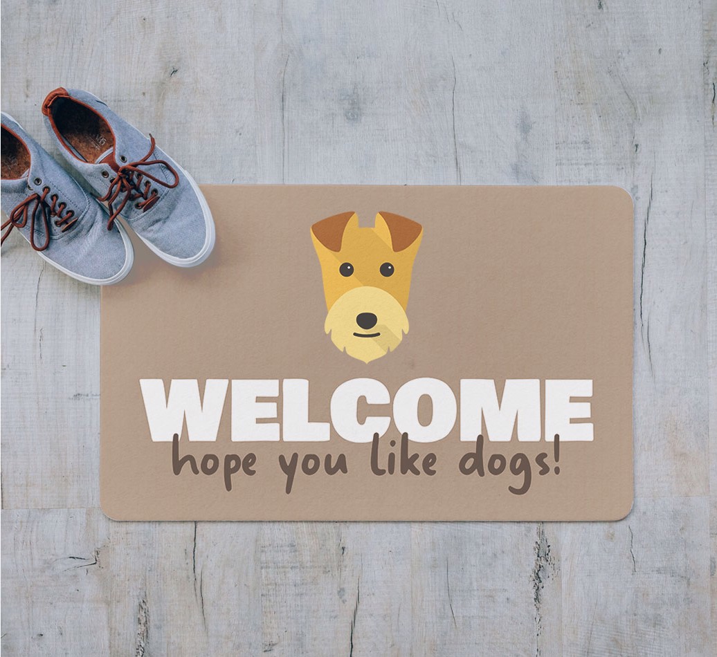 Welcome Hope You Like Dogs: Personalised {breedFullName} Door Mat