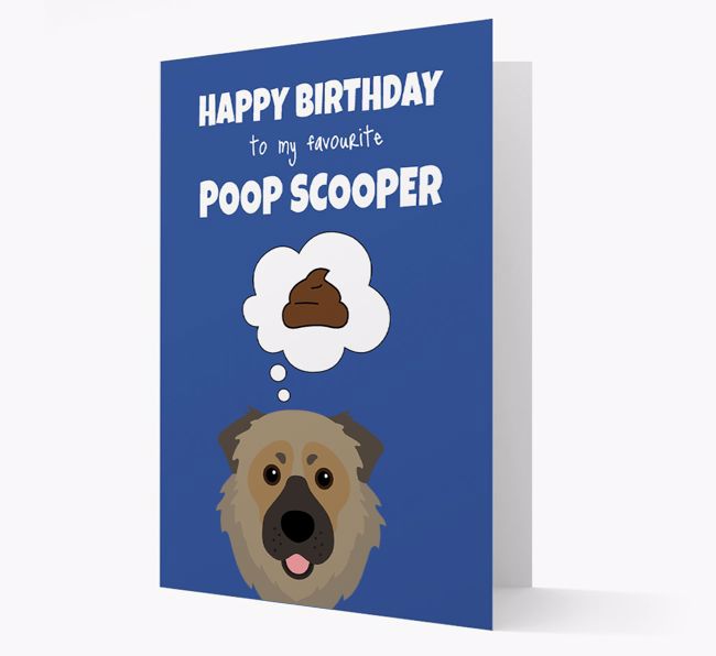 Card 'Poop Scooper' with {breedCommonName} Icon