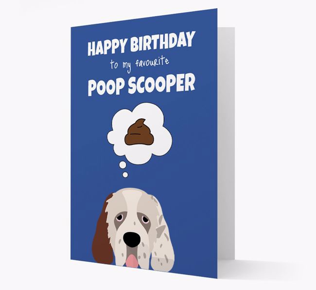 Card 'Poop Scooper' with {breedCommonName} Icon