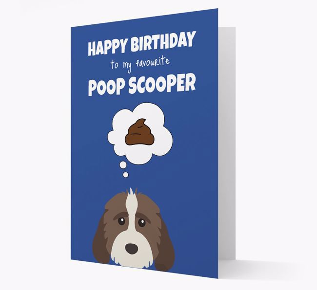 Card 'Poop Scooper' with {breedCommonName} Icon