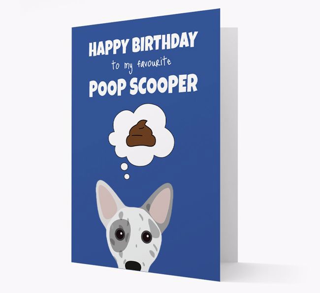 Card 'Poop Scooper' with {breedCommonName} Icon