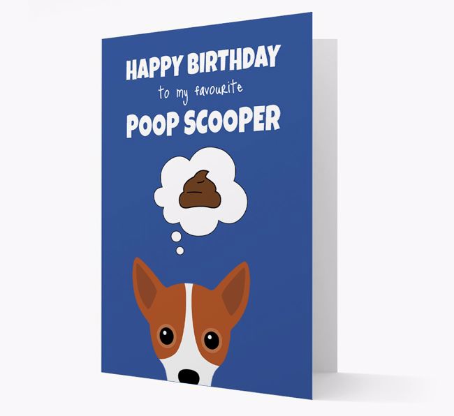 Card 'Poop Scooper' with {breedCommonName} Icon