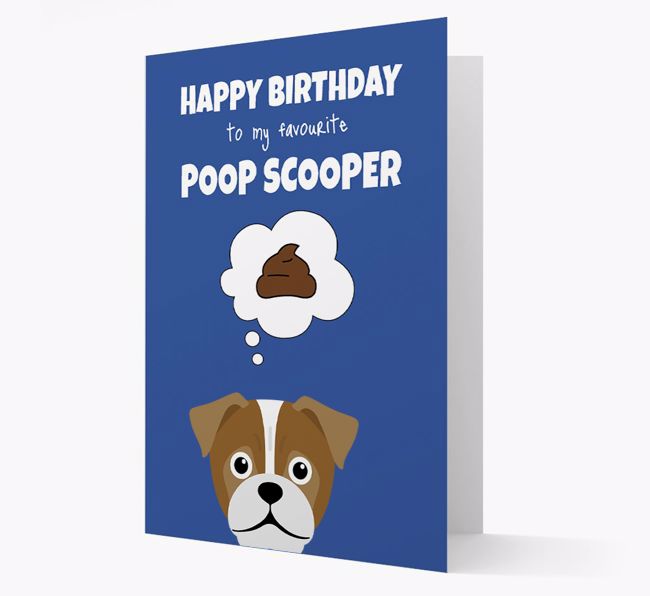 Card 'Poop Scooper' with {breedCommonName} Icon