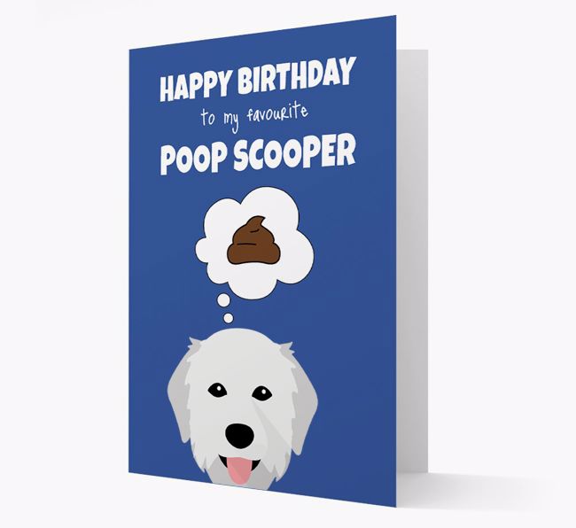 Card 'Poop Scooper' with {breedCommonName} Icon