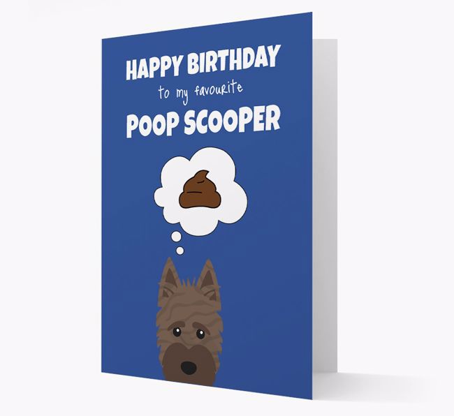 Card 'Poop Scooper' with {breedCommonName} Icon