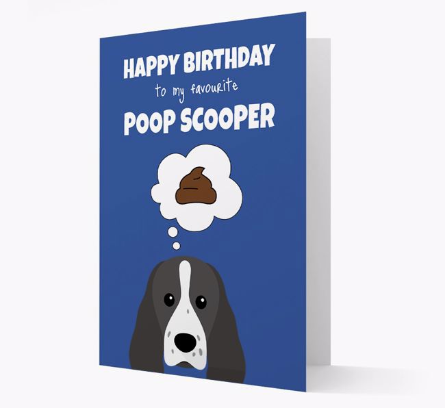 Card 'Poop Scooper' with {breedCommonName} Icon