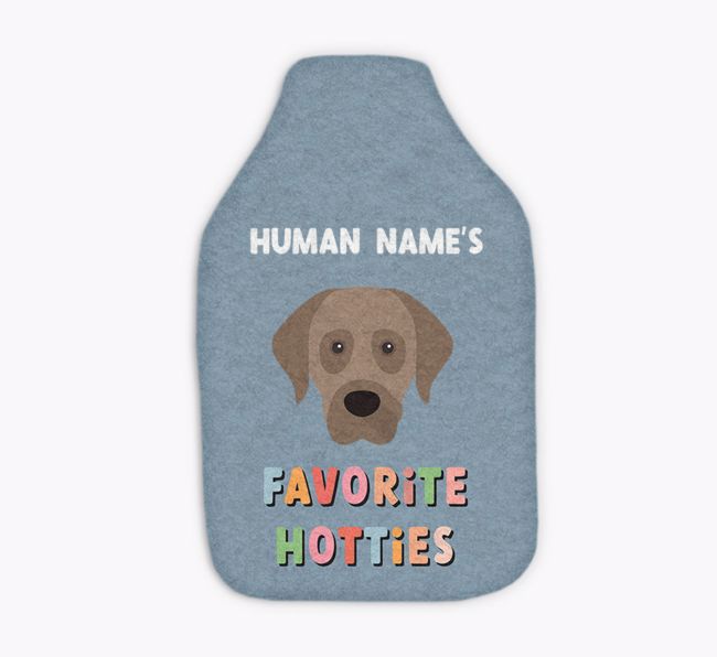 Favorite Hotties: Personalized {breedFullName} Hot Water Bottle