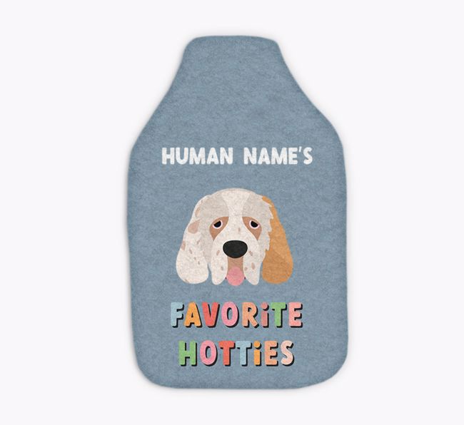 Favorite Hotties: Personalized {breedFullName} Hot Water Bottle