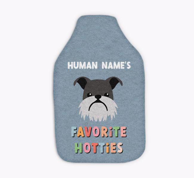 Favorite Hotties: Personalized {breedFullName} Hot Water Bottle