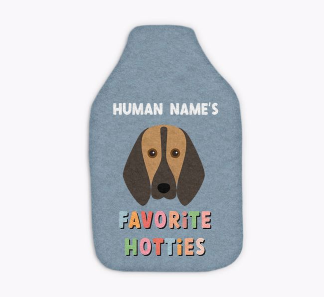 Favorite Hotties: Personalized {breedFullName} Hot Water Bottle
