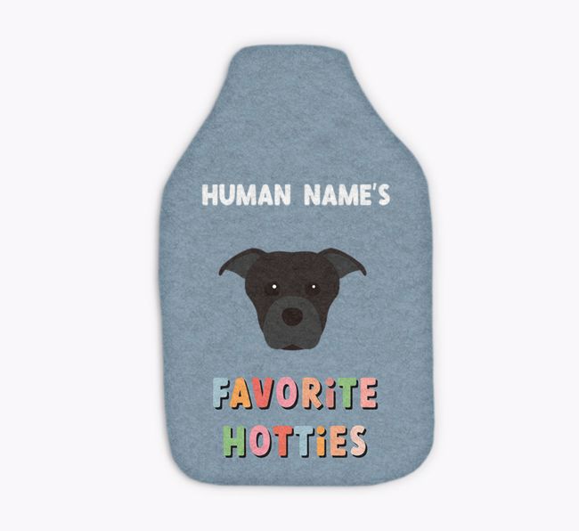 Favorite Hotties: Personalized {breedFullName} Hot Water Bottle