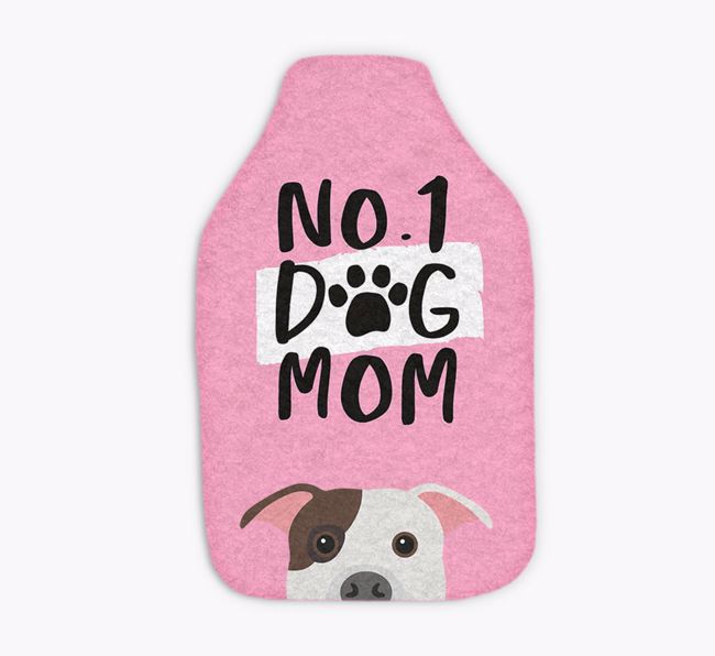 No. 1 Dog Mom: Personalized {breedFullName} Hot Water Bottle