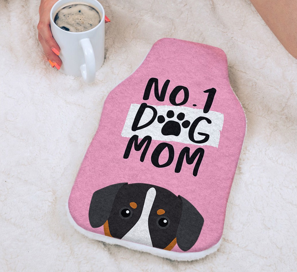 No.1 Dog Mom: Personalized {breedFullName} Hot Water Bottle