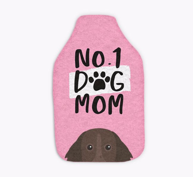 No. 1 Dog Mom: Personalized {breedFullName} Hot Water Bottle