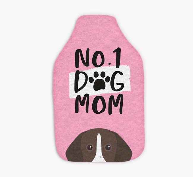 No. 1 Dog Mom: Personalized {breedFullName} Hot Water Bottle