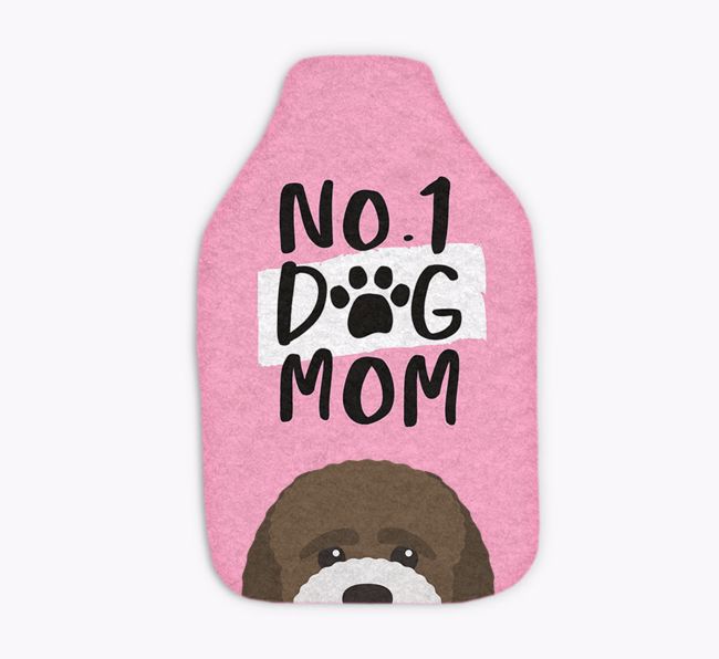 No. 1 Dog Mom: Personalized {breedFullName} Hot Water Bottle