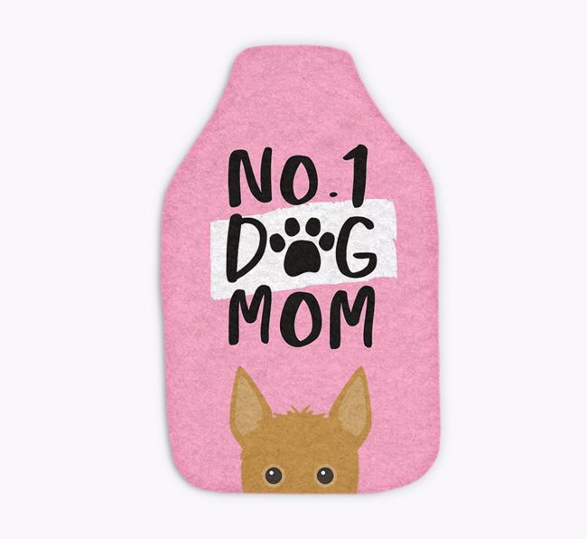 No. 1 Dog Mom: Personalized {breedFullName} Hot Water Bottle