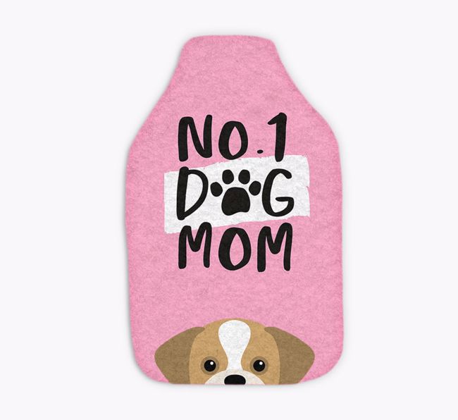 No. 1 Dog Mom: Personalized {breedFullName} Hot Water Bottle