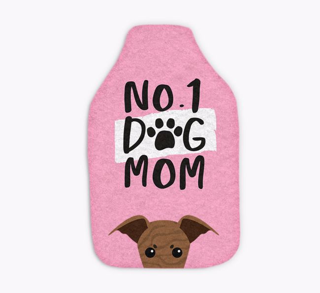 No. 1 Dog Mom: Personalized {breedFullName} Hot Water Bottle