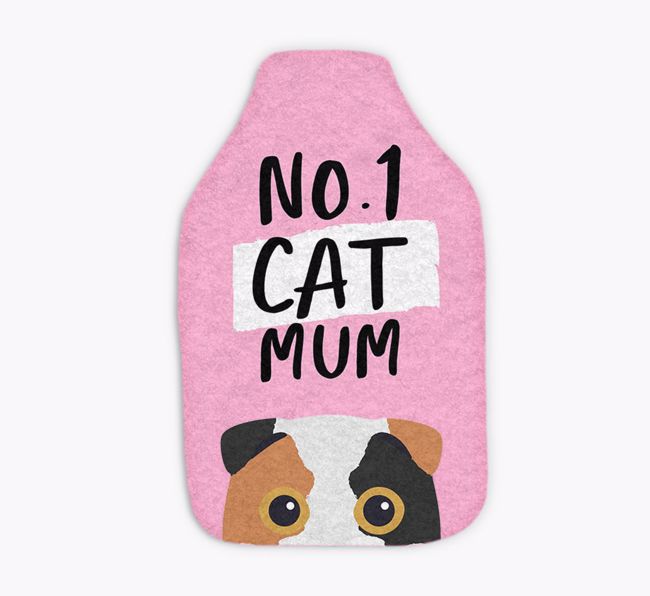 No. 1 Cat Mum: Personalised {breedFullName} Hot Water Bottle