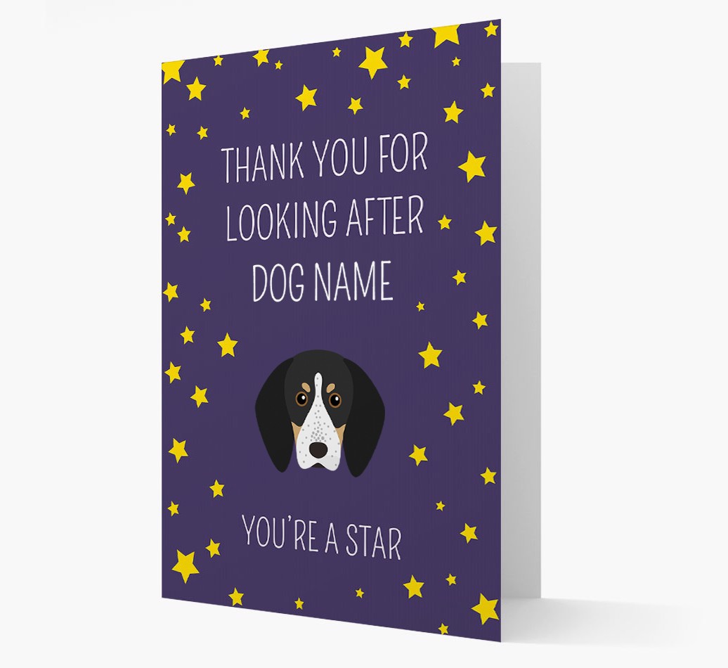 'You're A Star' - Personalized {breedFullName} Card Front