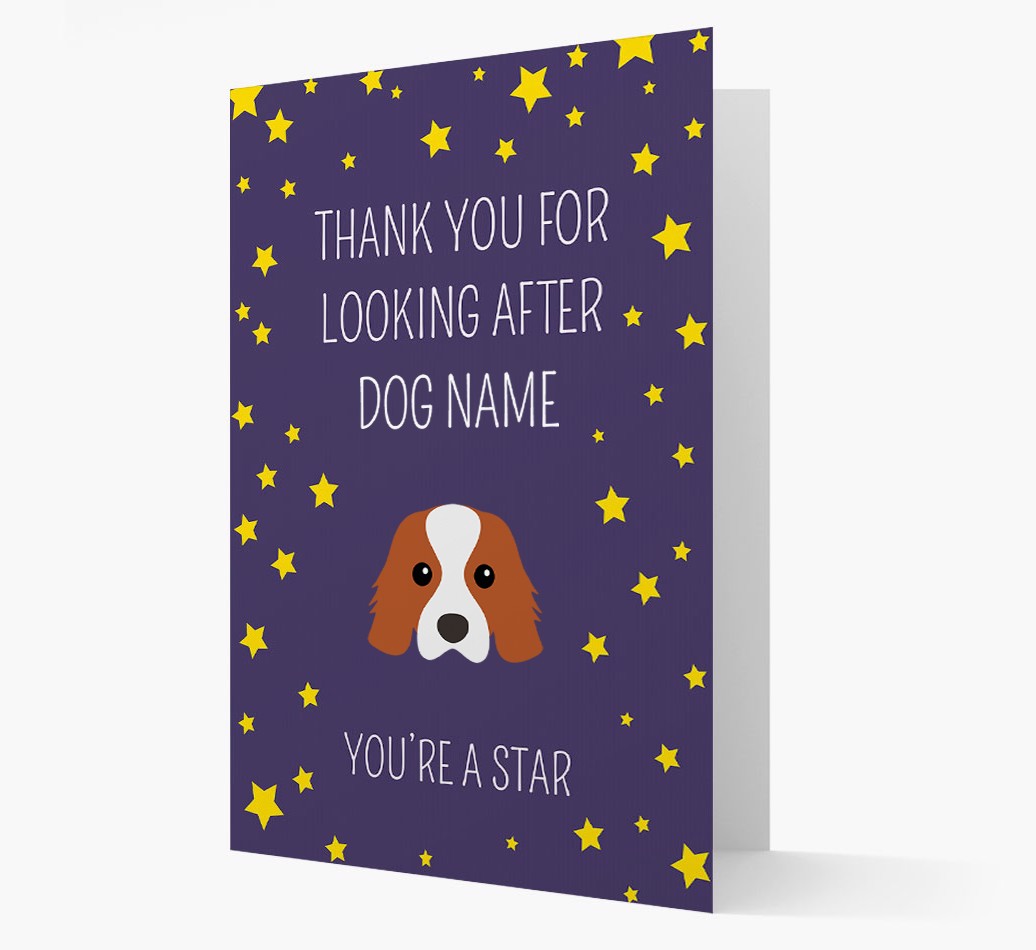'You're A Star' - Personalised {breedFullName} Card Front