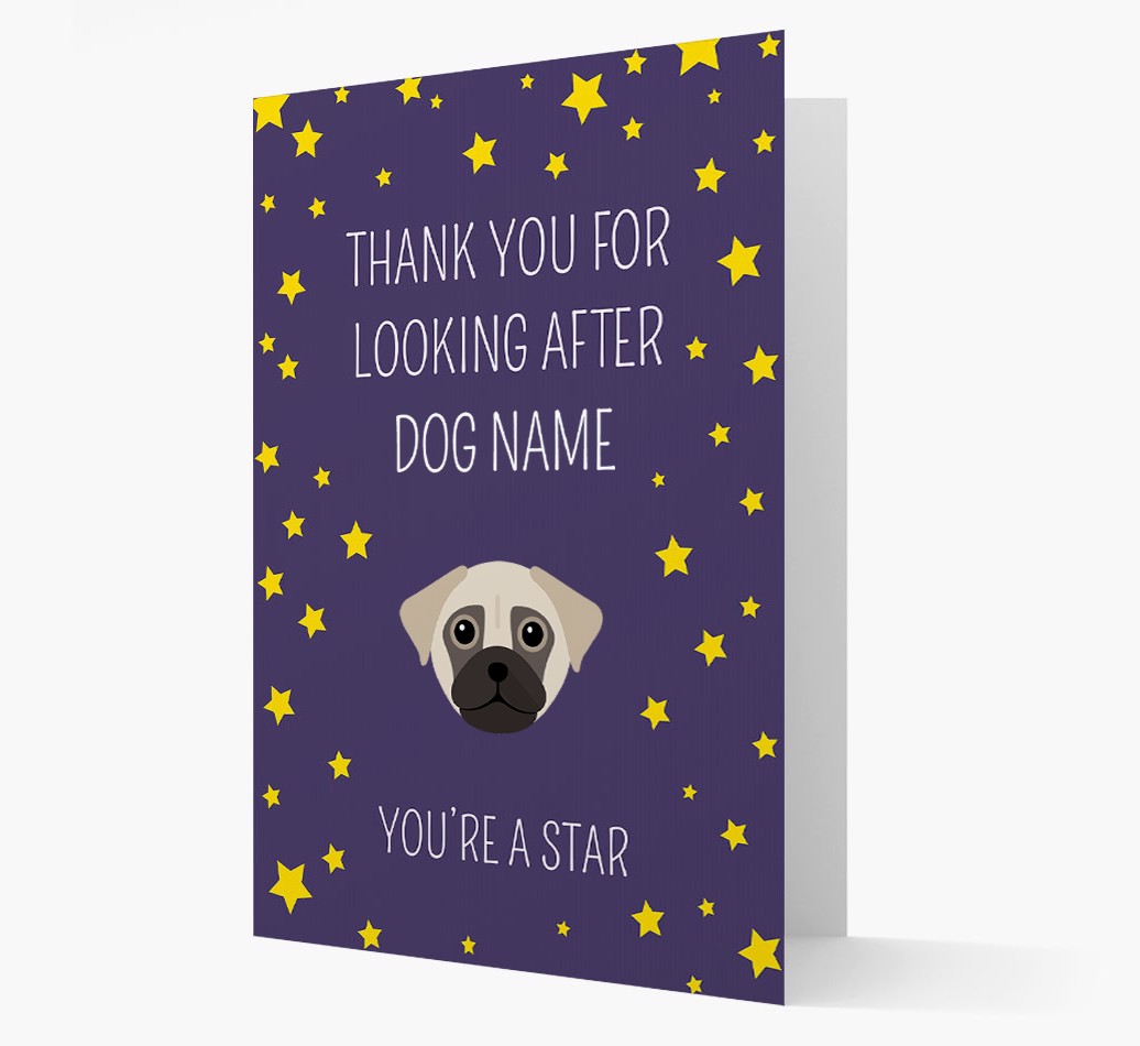 'You're A Star' - Personalized {breedFullName} Card Front