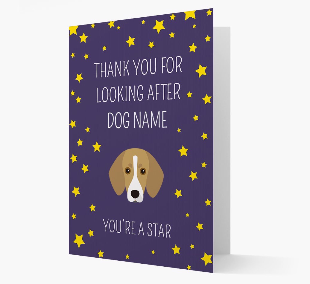 'You're A Star' - Personalized {breedFullName} Card Front