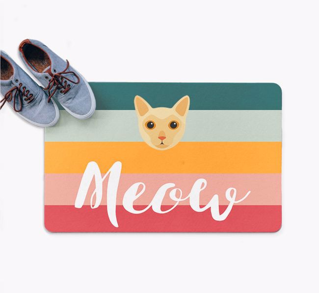 Meow: Personalised {breedFullName} Door Mat