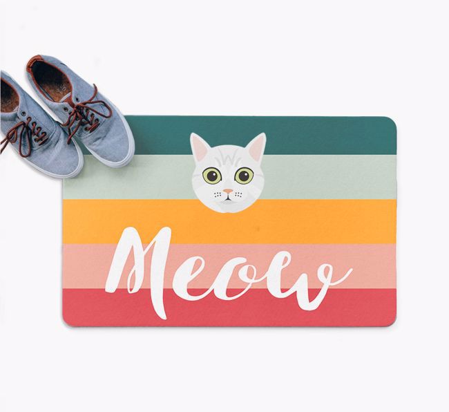 Meow: Personalised {breedFullName} Door Mat