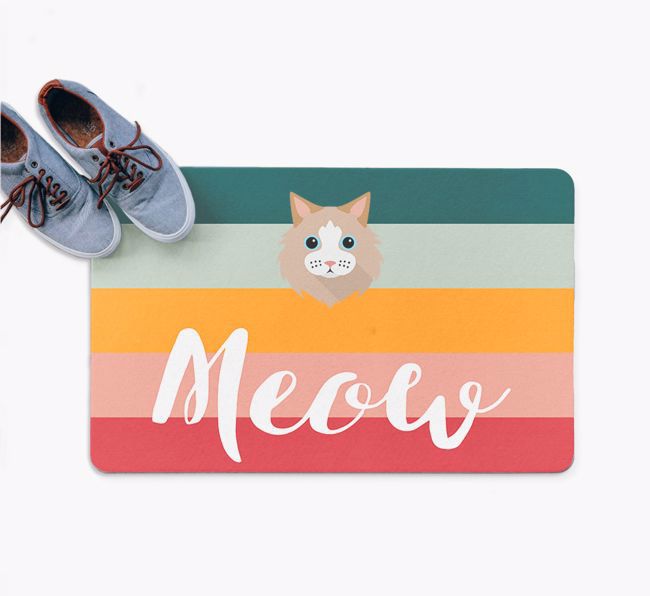 Meow: Personalised {breedFullName} Door Mat