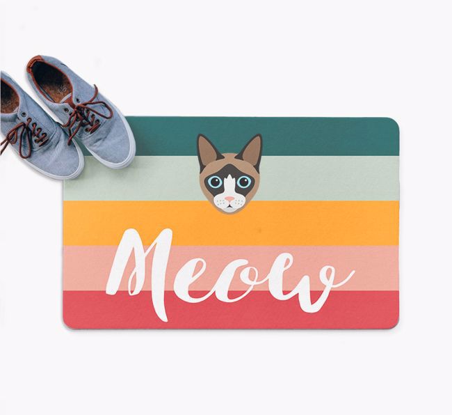 Meow: Personalised {breedFullName} Door Mat