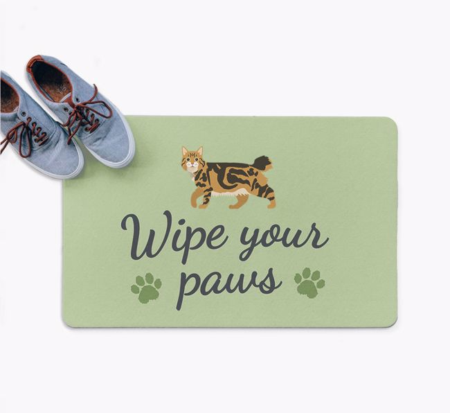 Wipe Your Paws: Personalised {breedFullName} Doormat