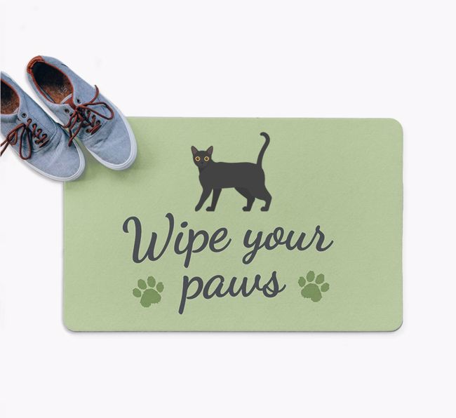 Wipe Your Paws: Personalized {breedFullName} Doormat