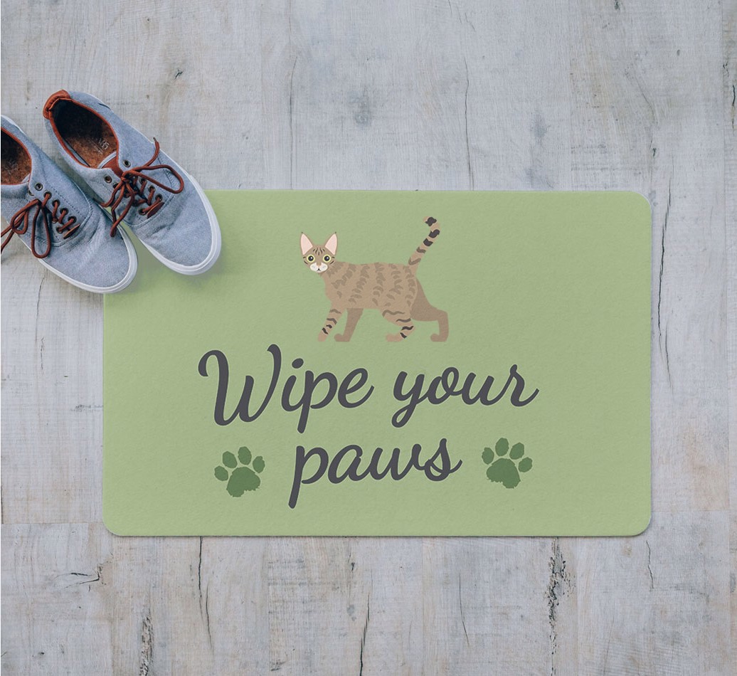 Wipe Your Paws: Personalized {breedFullName} Doormat