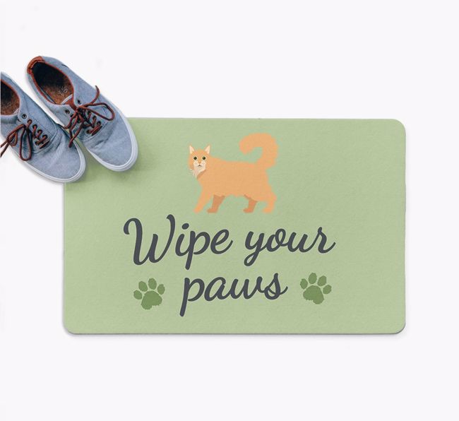 Wipe Your Paws: Personalised {breedFullName} Doormat