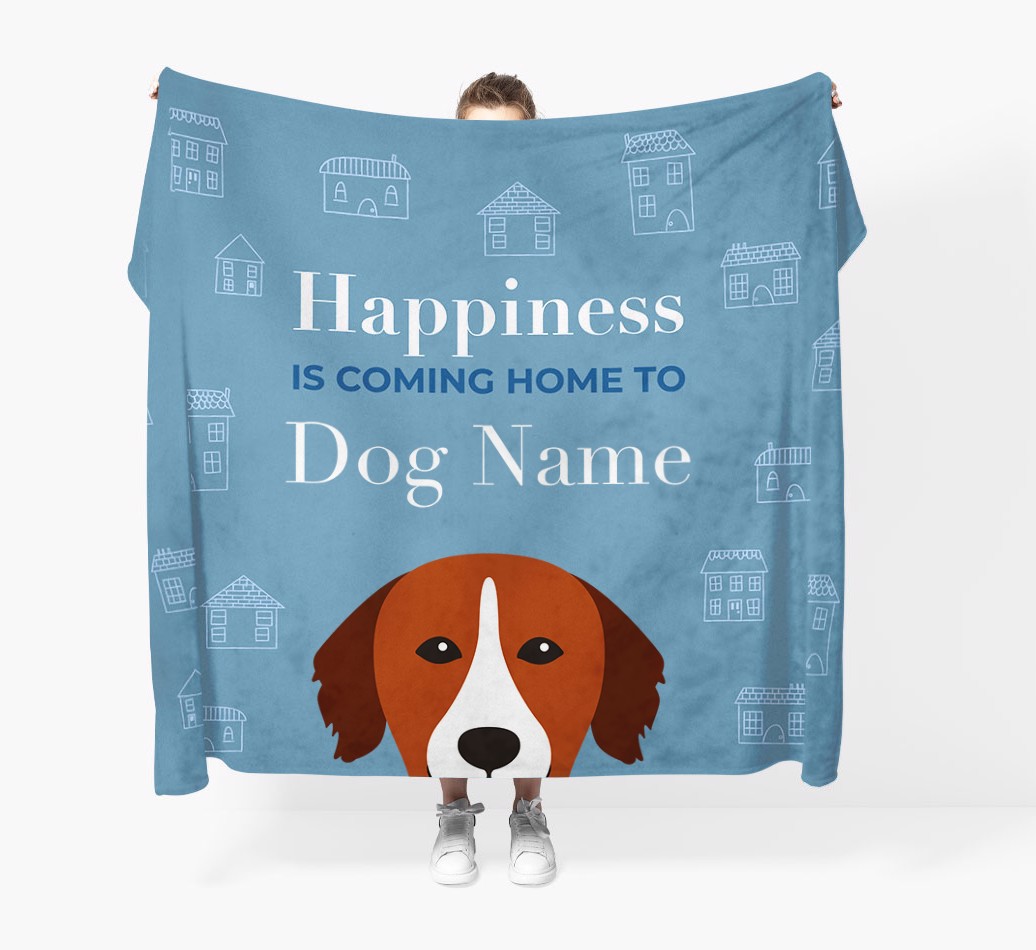 Happiness Is: Personalised {breedFullName} Throw Blanket