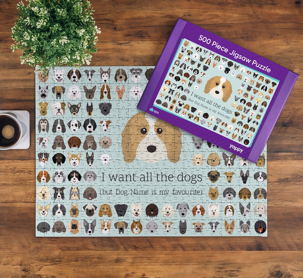 I Want All The Dogs: Personalised {breedFullName} Jigsaw