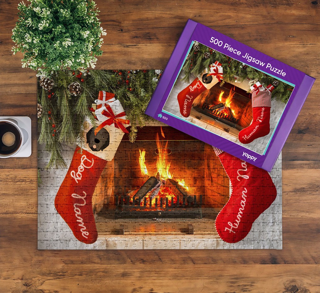 Me & My Dog Fireplace: Personalised {breedFullName} Jigsaw